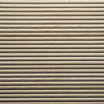 Wall!Supply Sample Wallsupply Ultralight Linari Ribbed Round Wood Effect Hd Printed 3D Slat Wall Panels Eps, Natural Light Oak - image 1