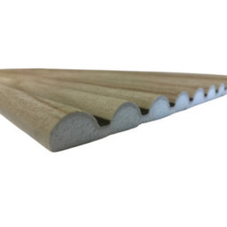 Wall!Supply Sample Wallsupply Ultralight Linari Ribbed Round Wood Effect Hd Printed 3D Slat Wall Panels Eps, Natural Light Oak - thumbnail 4