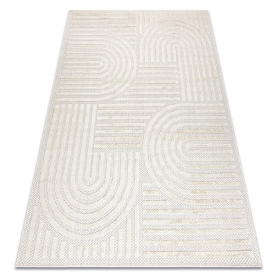 RugsX Carpet Santo Sisal 0989 Geometric White  140X190 Cm - image 1