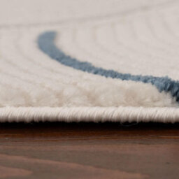 The Rugs Carmel Cream/blue Geometric Area Rug And Runner Non Shedding, Stain Resistant, Soft - thumbnail 6