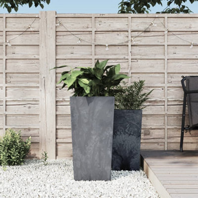 Berkfield Planter With Removable Inner Grey 21/49 L Pp Concrete Look - image 1