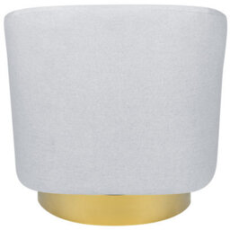 Beliani Swivel Armchair Lavik Fabric Light Grey - thumbnail 8