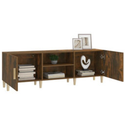 Walplus Tv Cabinet Smoked Oak 150X30X50 Cm Engineered Wood - thumbnail 4