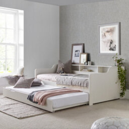 Rest Relax Trent Wooden Guest Single Bed White - thumbnail 3
