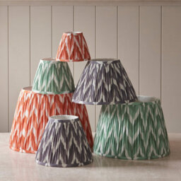 Loops Elegant Handcrafted Cotswold Green Tapered Lamp Shade - 30Cm Pleated Design For Home Decor - thumbnail 7