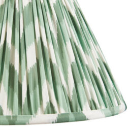 Loops Elegant Handcrafted Cotswold Green Tapered Lamp Shade - 30Cm Pleated Design For Home Decor - thumbnail 3
