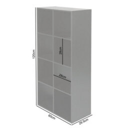 Jane - 4X2 Bookcase - Cube Storage Boxes (Black) - thumbnail 7