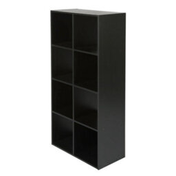 Jane - 4X2 Bookcase - Cube Storage Boxes (Black) - thumbnail 6