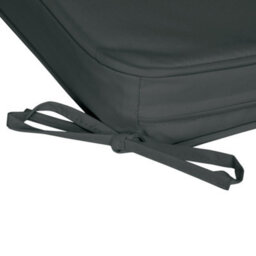 Outsunny Set Of 6 Chair Cushion Seat Pads Dining Chair W/ Straps Outdoor Grey - thumbnail 8