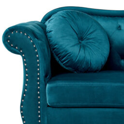 Sofa 3 Seater SKIEN Velvet Teal - thumbnail 4