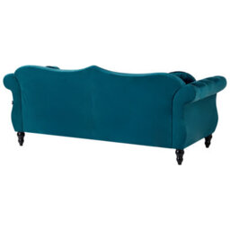 Sofa 3 Seater SKIEN Velvet Teal - thumbnail 3