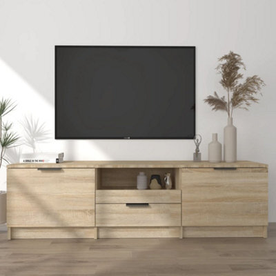 Berkfield Tv Cabinet Sonoma Oak 140X35X40 Cm Engineered Wood - image 1