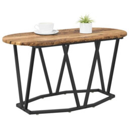 Berkfield Coffee Table Old Wood 80X40X40.5 Cm Engineered Wood And Metal - thumbnail 3