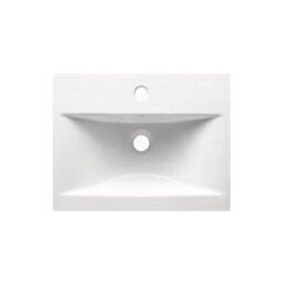Plum&clay Novela Gloss White Wall Hung Vanity Unit With Ceramic Basin (W)515mm - thumbnail 2