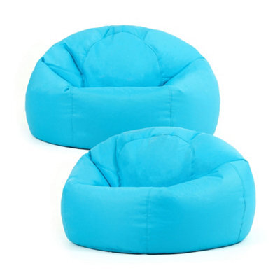 icon Adult Classic Beanbag Outdoor Waterproof Bean Bags Ready Filled - Aqua Blue, 2 Pack - image 1