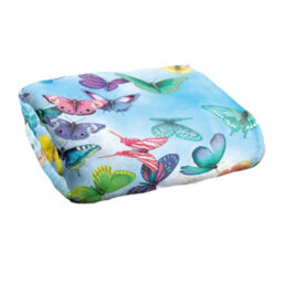 Royce Mcclure Silky Butterfly Sky Supersoft Blanket Multicoloured (152Cm X 127Cm) - thumbnail 3