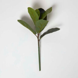 Homescapes Artificial Green Handcrafted Ficus Branch, 46 Cm - thumbnail 4