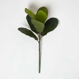 Homescapes Artificial Green Handcrafted Ficus Branch, 46 Cm - thumbnail 2