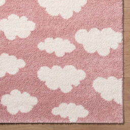 Livabliss Fossay Shaggy-Washable Pink Ivory Modern High Pile Living Bedroom Rug 160 X 213 Cm Easy Care, Non Shedding - thumbnail 8