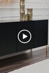 my furniture Lexington Black Sideboard - Sideboard Cabinets Collection - thumbnail 3