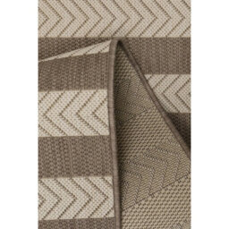 Melrose Eden Natural Stripe Design Pile Height 3mm Indoor Outdoor X-Large Area Rug - 200/290Cm - thumbnail 3