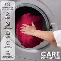 Gc Gaveno Cavailia Plain Dyed Fitted Bedsheet Super King Red Super Soft & Comfy Non Iron Fitted Sheet - thumbnail 5