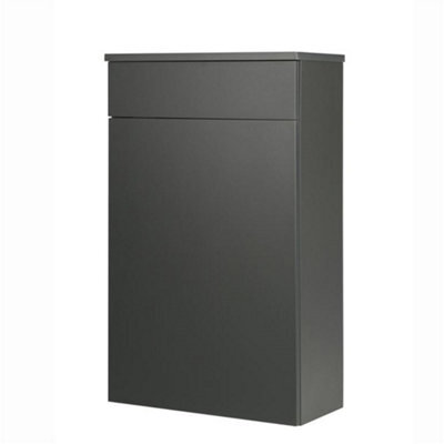 Clifton 500mm Bathroom Floor Standing Wc Unit Matt Dark Grey (Central) - image 1