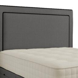 "Urban Textures Luxury 26"" High Savoy Edge Boucle Upholstered Bed Headboard - Grey" - thumbnail 1
