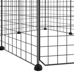Vidaxl 8-Panel Pet Cage With Door Black 35X35 Cm Steel - thumbnail 6