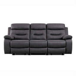 Furnishings For Less UK Renzo Grey Electric Recliner Sofa Suite 3 Seater + 2 Armchairs Usb - thumbnail 4