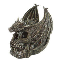 Draco Dragon Skull Ornament By Spiral Direct - Detailed Resin Collectible Gift - thumbnail 4