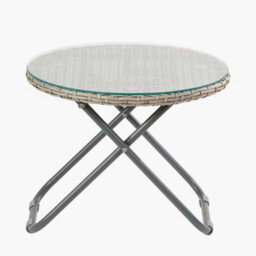 Pacific Lifestyle Tobs Natural Outdoor Pe Rattan Bistro Set Foldable Garden Chairs And Tempered Glass Table - thumbnail 9