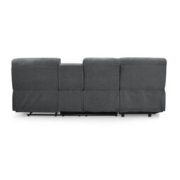 Home Detail Jacob 3 Seater Manual Recliner Sofa With Left Hand Chaise, Dark Grey Linen - thumbnail 6