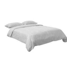 Living And Home Easy Care King Bedding Printed Plant Duvet Cover With 2 Pillowcase Set Bed Linen Set Grey Set Of 3 - thumbnail 3
