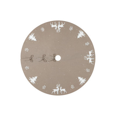 Beige Christmas Tree Skirt, 92 Cm, Protective Base For The Tree, Used For Decorating The Tree For The Holidays, For Christmas Tree - image 1