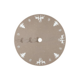 Beige Christmas Tree Skirt, 92 Cm, Protective Base For The Tree, Used For Decorating The Tree For The Holidays, For Christmas Tree - thumbnail 1
