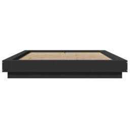 Berkfield Bed Frame With Led Lights Without Mattress Black 120X200Cm - thumbnail 5