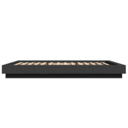 Berkfield Bed Frame With Led Lights Without Mattress Black 120X200Cm - thumbnail 6