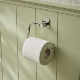 GoodHome Koros Silver Effect Wall-Mounted Toilet Roll Holder (H)128mm (W)153mm - thumbnail 8