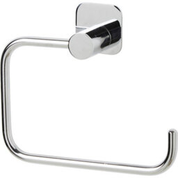 GoodHome Koros Silver Effect Wall-Mounted Toilet Roll Holder (H)128mm (W)153mm - thumbnail 1