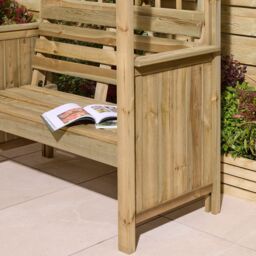 Rowlinson Sherwood Arbour, (H)2215mm (W)1610mm (D)665mm - Assembly Required - thumbnail 2