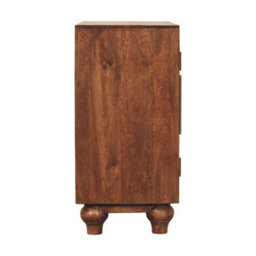 Artisan Furniture Solid Wood Arco Groove Sideboard, 2 Shelves, Light Brown - thumbnail 9