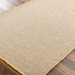 Livabliss Becki Owens Kimi-Modern Brown Tan Grey Solid And Border Fringe Living Dining Bedroom Jute Rug 200 X 275 Cm Easy Care, Non Shedding - thumbnail 6