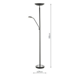 DAR Victor Mother & Child Lamp Matt Black Led - thumbnail 4