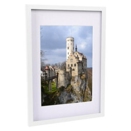 "Nicola Spring Photo Frame With White A4 Mount - A3 (12"" X 17"") - White - Portrait Hanging Wall Mounted Picture Display Frame" - thumbnail 1