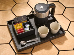 Corby of Windsor Corby Highland Hotel Collection Hospitality Tray In Black Pu Leather - thumbnail 2
