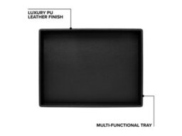 Corby of Windsor Corby Highland Hotel Collection Hospitality Tray In Black Pu Leather - thumbnail 3