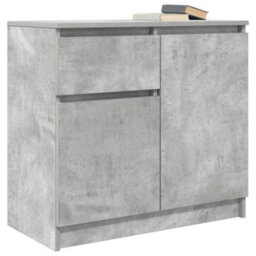 Vidaxl Sideboard With Drawer Concrete Grey 71X35X65 Cm Engineered Wood - thumbnail 4