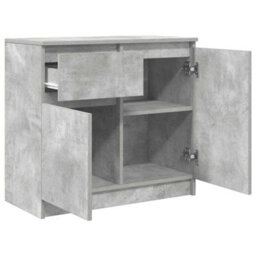 Vidaxl Sideboard With Drawer Concrete Grey 71X35X65 Cm Engineered Wood - thumbnail 5