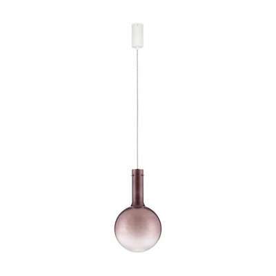 Luminosa Lighting Luminosa Nostos Globe Pendant Ceiling Light Brown, Gold, Matt White Triac Dimmable Led 6W 330Lm 3000K - image 1